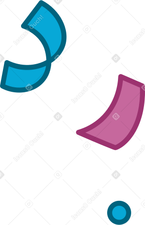 confetti Illustration in PNG, SVG