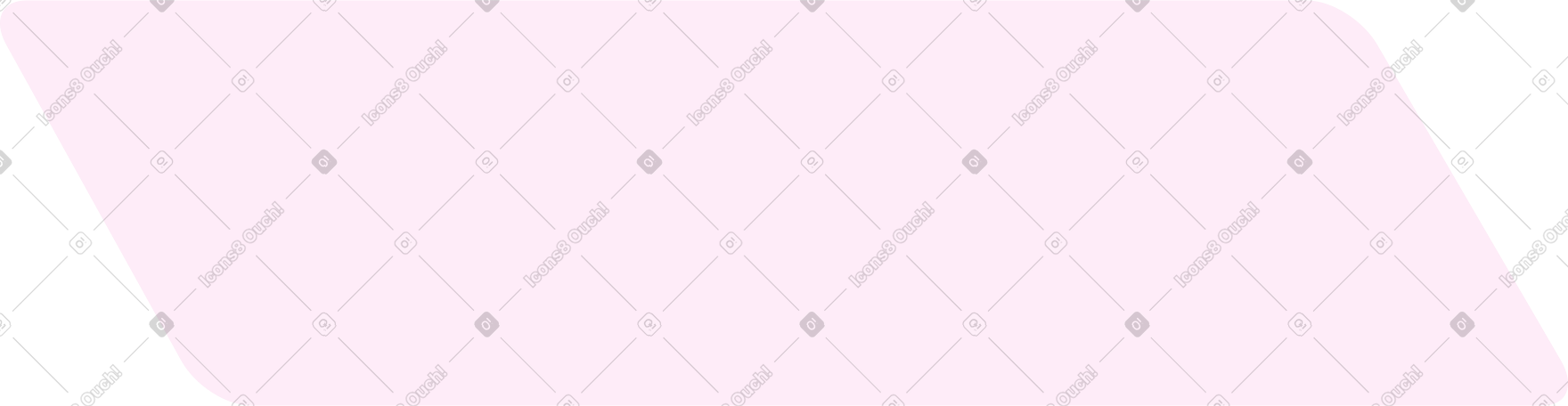 Rettangolo lineare rosa inclinato con angoli arrotondati PNG, SVG