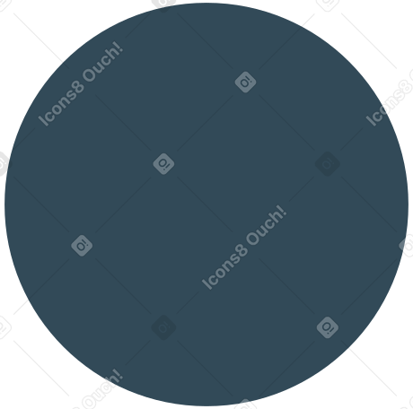 Круг темно-синий в PNG, SVG