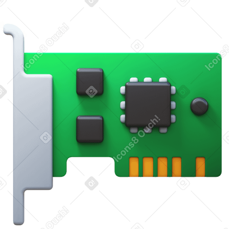 3D network card PNG, SVG