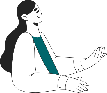 woman scientist in a coat PNG, SVG