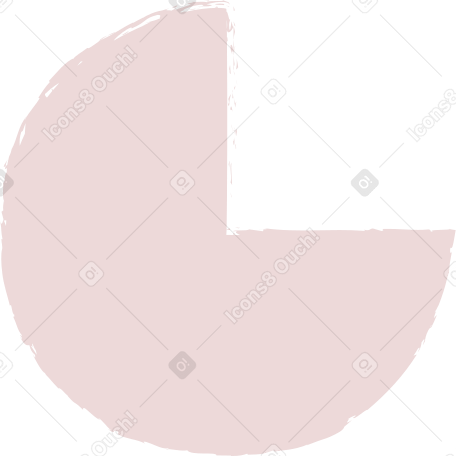 pink pie chart Illustration in PNG, SVG