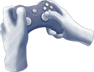 hands with joystick PNG, SVG