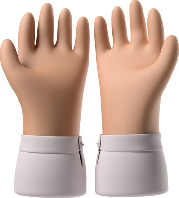 Tanned skin cupped hands PNG, SVG