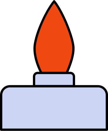 alcohol burner PNG, SVG