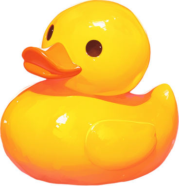Yellow rubber duck PNG, SVG