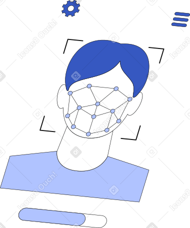 screen of face recognition system PNG, SVG