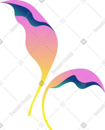 蓝黄草 PNG, SVG