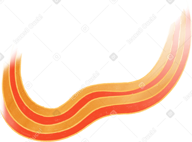 Большой цветной и полосатый след в PNG, SVG