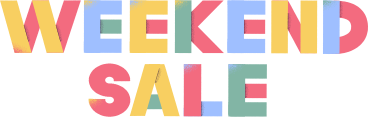 lettering weekend sale PNG, SVG
