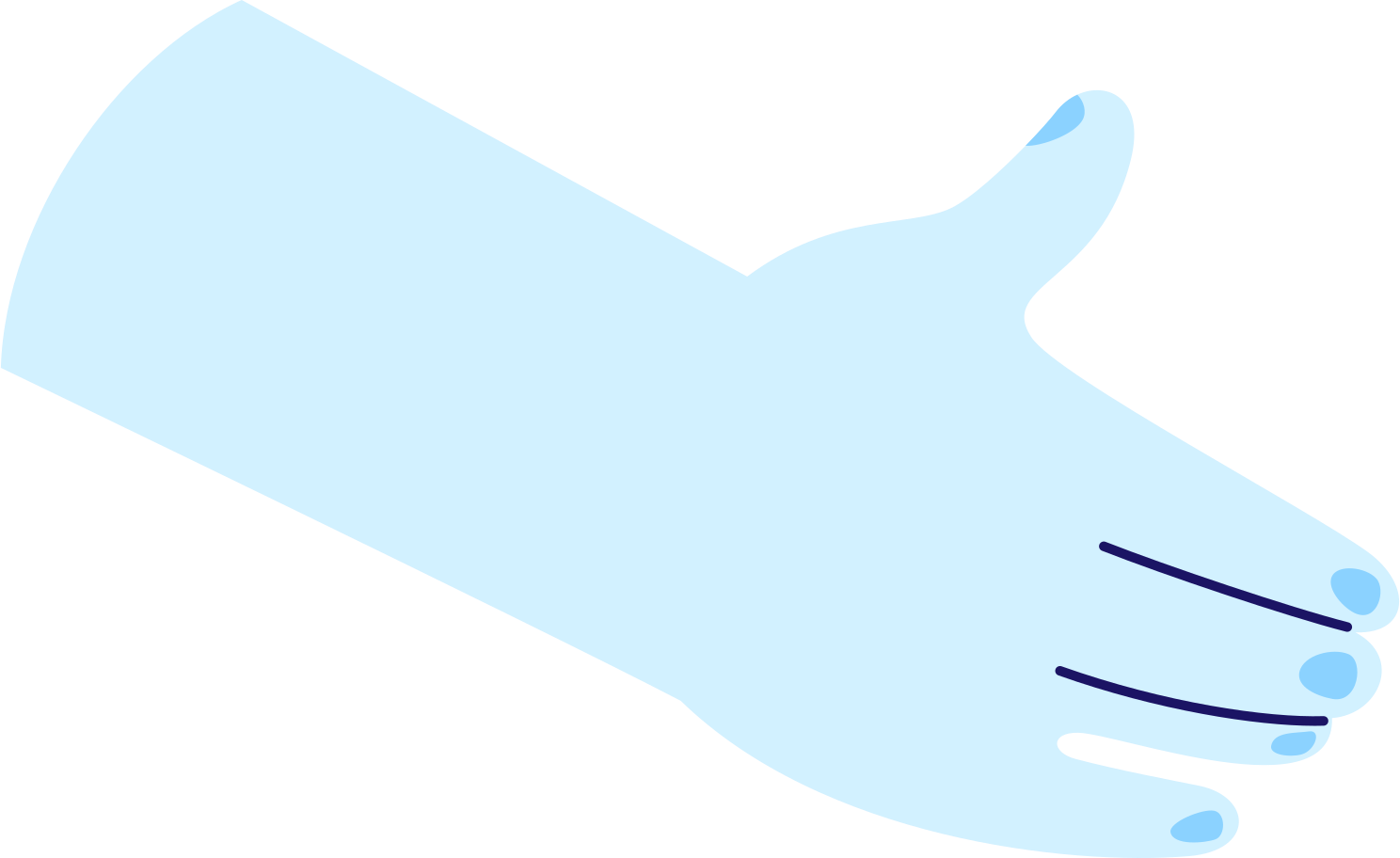 hand reaches out Illustration in PNG, SVG