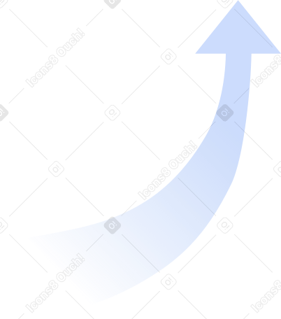 freccia curva in su PNG, SVG