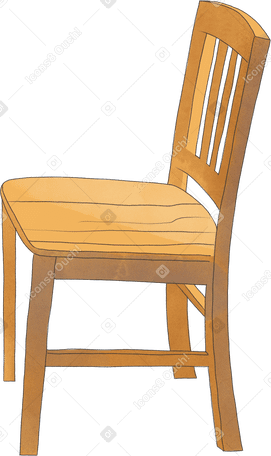 wooden chair Illustration in PNG, SVG