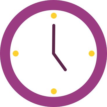 wall clock showing five o'clock PNG, SVG