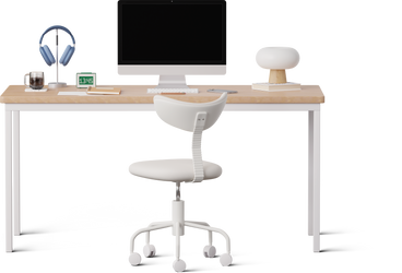 front view of office desk PNG, SVG