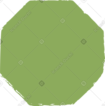 Dark green octagon PNG, SVG