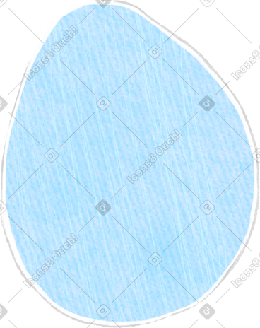 Blue easter egg PNG, SVG