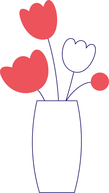 꽃과 꽃병 PNG, SVG