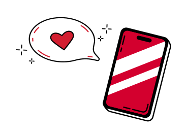 Like notification on phone PNG, SVG