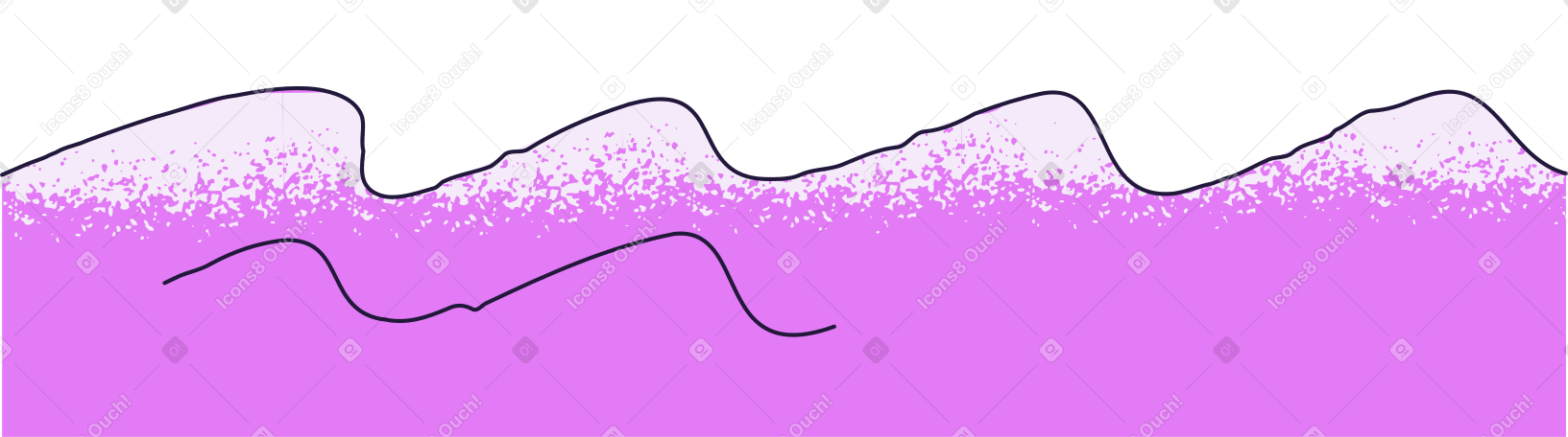 sea Illustration in PNG, SVG