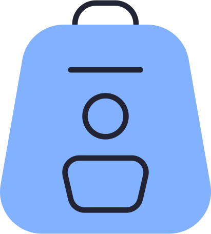 Illustration couleur du sac à dos aux formats PNG, SVG