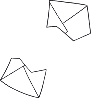 letter torn in two parts PNG, SVG