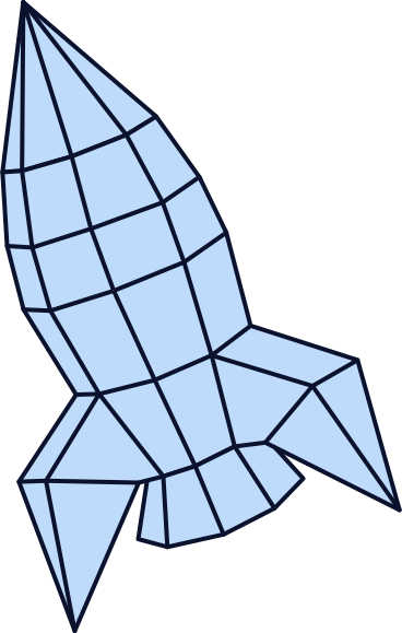 Three d rocket model PNG, SVG