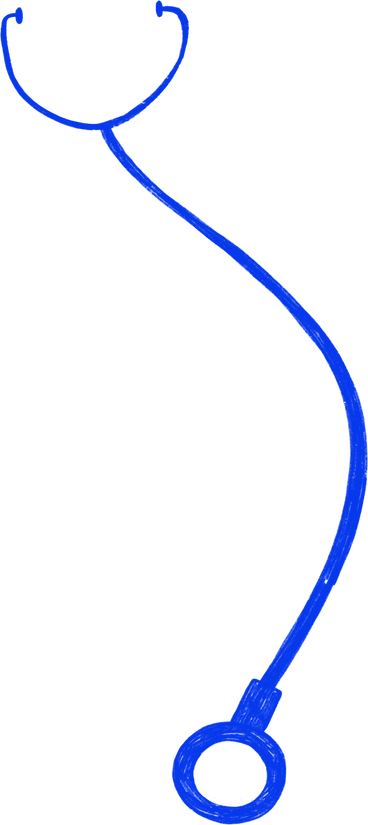 blue stethoscope PNG, SVG