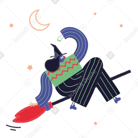 Halloween witch PNG, SVG
