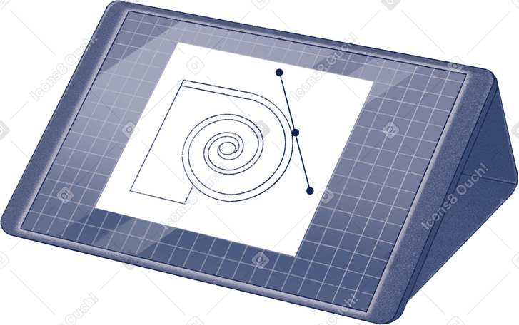 drawing tablet with logo PNG、SVG