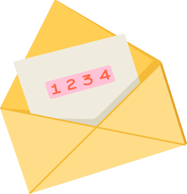 envelope with letter code PNG, SVG