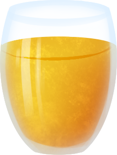 glass of orange juice PNG, SVG