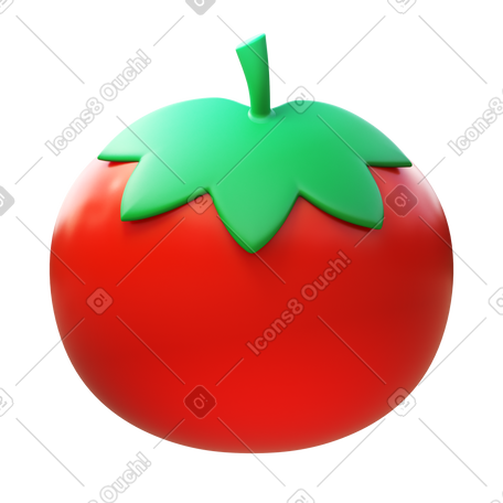 3D tomato PNG, SVG