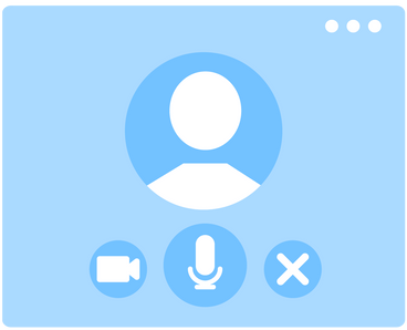 Video call screen PNG, SVG