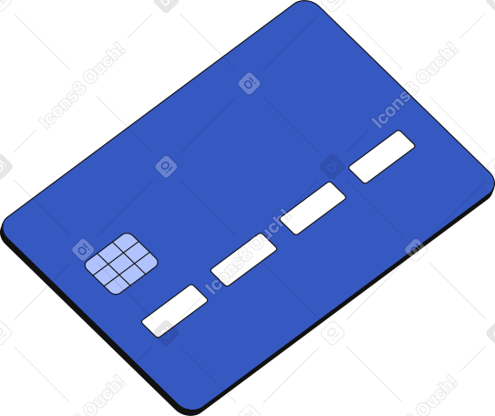 bank card reverse side Illustration in PNG, SVG
