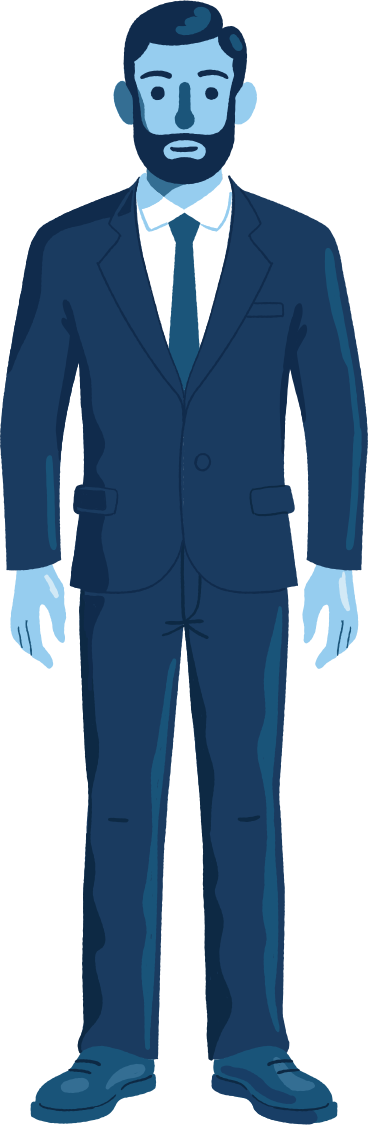 Man in a suit PNG、SVG