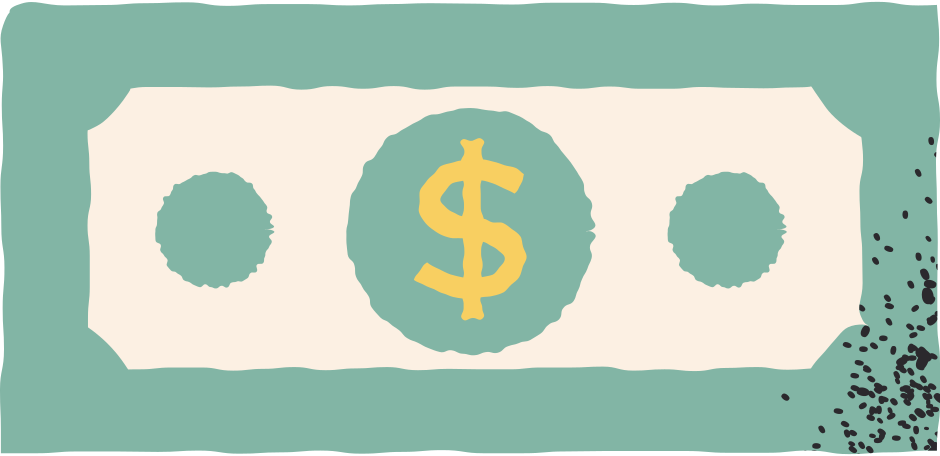 Illustration billet de banque aux formats PNG, SVG