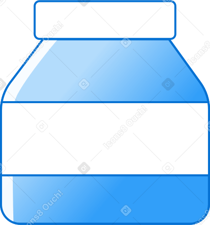 Comprimido de garrafa azul PNG, SVG