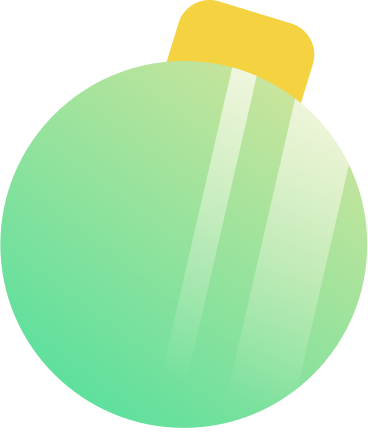 green christmas ornament PNG, SVG