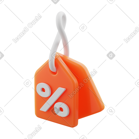 3D 折扣标签 PNG, SVG