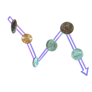 Financial crisis, graph going down  PNG, SVG