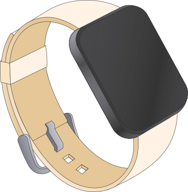 smartwatch animated illustration in GIF, Lottie (JSON), AE