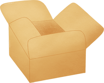 Opened cardboard box PNG、SVG
