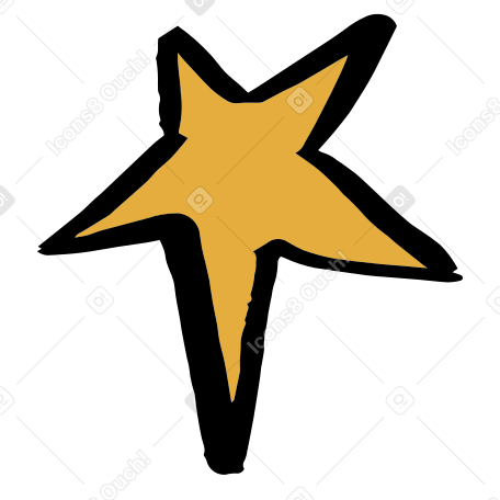 yellow star Illustration in PNG, SVG