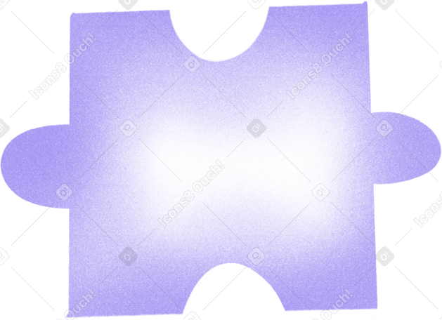 gardient purple puzzle piece PNG, SVG