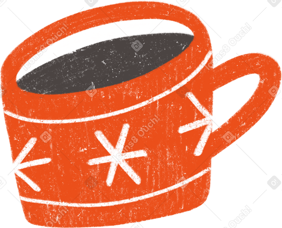 handdrawn christmas cup PNG、SVG