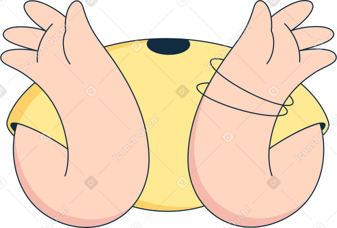 body in yellow t-shirt в PNG, SVG
