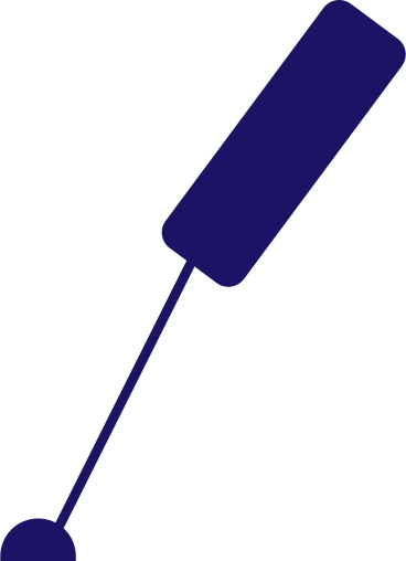Синий наклонный микрофон в PNG, SVG
