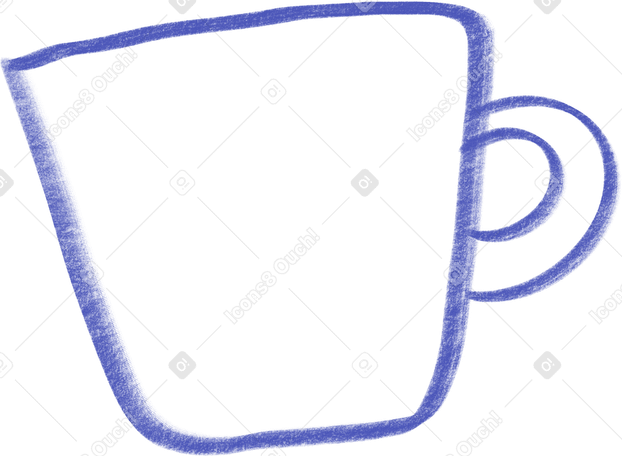blue cup PNG, SVG