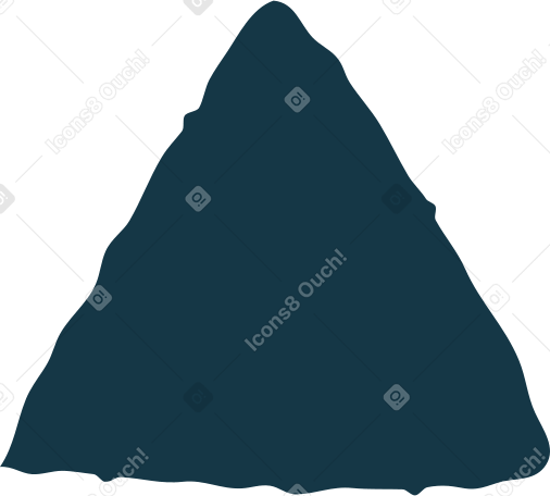 dark green triangle Illustration in PNG, SVG